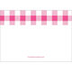 Pink Gingham Folded Place Cards Image 2 of 6